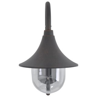 Ścienna lampa ogrodowa, 42 cm, E27, aluminiowa, kolor brązu Lumarko!