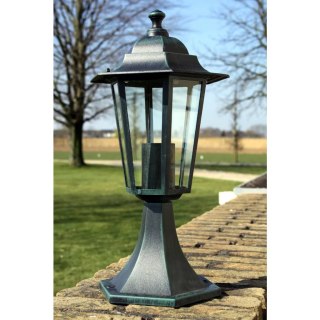 Lampy ogrodowe, 2 szt., ciemnozielone/czarne, aluminium Lumarko!