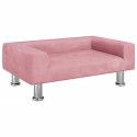 Sofa dla dzieci, różowa, 70x45x26,5 cm, aksamit Lumarko!