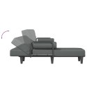 Sofa rozkładana L, ciemnoszara, 260x140x70 cm, tkanina Lumarko!