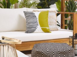 2 poduszki ogrodowe w abstrakcyjny wzór 45 x 45 cm wielokolorowe PELAGO Lumarko!