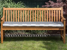 Ławka ogrodowa z certyfikowanego drewna 160 cm z poduszką niebieską VIVARA Lumarko!