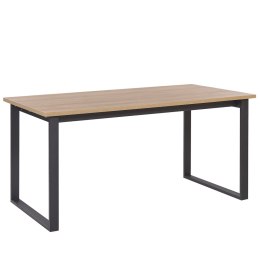 Stół do jadalni 160 x 80 cm ciemne drewno z czarnym BERLIN Lumarko!