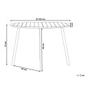 Stół ogrodowy ø 105 cm jasne drewno CAVOLI Lumarko!