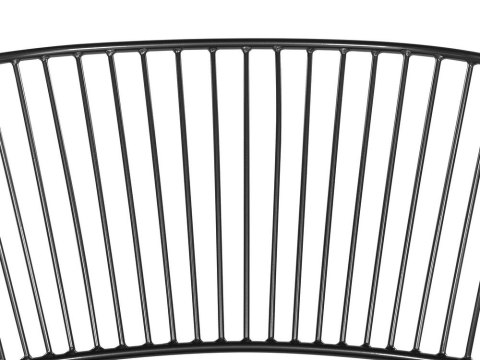 Zestaw 2 krzeseł do jadalni czarny RIGBY