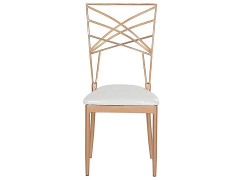 Zestaw 2 krzeseł do jadalni złoty GIRARD