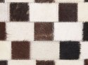 Dywan patchwork skórzany 160 x 230 cm beżowo-brązowy KAYABEY Lumarko!