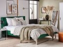 Łóżko welurowe 140 x 200 cm zielone BELLOU Lumarko!