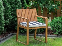 Poduszka na krzesło ogrodowe niebiesko-biała SASSARI Lumarko!