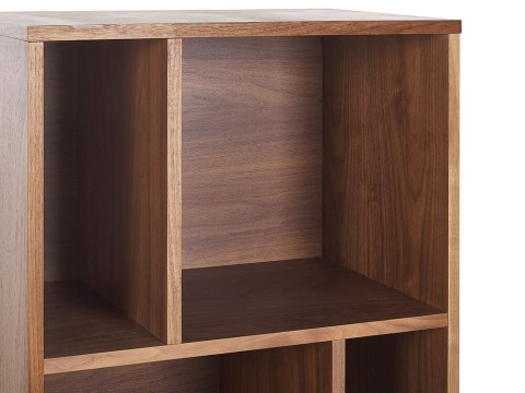 Regał ciemne drewno z szarym RICHMOND