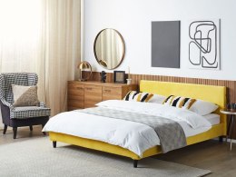 Wymienne obicie do łóżka 160 x 200 cm żółte FITOU Lumarko!