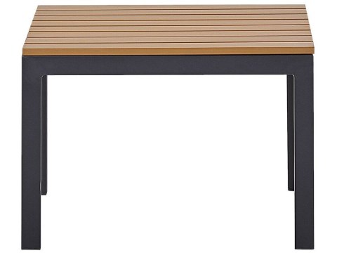 Zestaw ogrodowy modułowy 4-osobowy szary z jasnym drewnem PIENZA