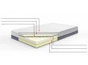 Materac memory foam zdejmowany pokrowiec 180 x 200 cm twardy GLEE Lumarko!