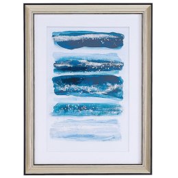 Obraz w ramie morskie fale 30 x 40 cm niebieski FERATE Lumarko!