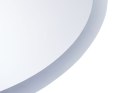 Owalne lustro ścienne LED 60 x 80 cm srebrne VIRIAT Lumarko!