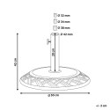 Podstawa pod parasol ⌀ 50 cm brązowa CAPACI Lumarko!