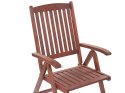 Zestaw 6 krzeseł ogrodowych drewno akacjowe TOSCANA Lumarko!