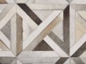 Dywan patchworkowy skórzany 140 x 200 cm brązowo-beżowy TAYTAN Lumarko!