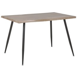 Stół do jadalni 120 x 80 cm jasne drewno z czarnym LUTON Lumarko!