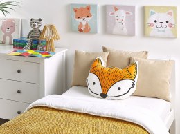 Bawełniana poduszka dla dzieci lis 50 x 40 cm pomarańczowa VADODARA Lumarko!