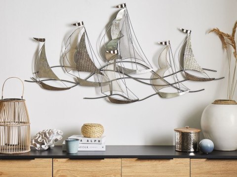 Dekoracja ścienna srebrna AMERICIUM