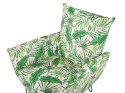 Fotel w liście biało-zielony RIBE Lumarko!