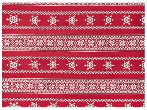 Koc 150 x 200 cm czerwony VANTAA