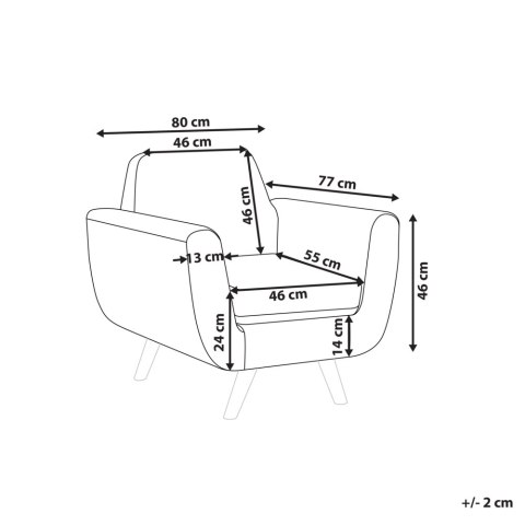 Pokrowiec na fotel welurowy zielony BERNES