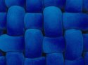 Welurowa poduszka dekoracyjna supeł 30 x 30 cm niebieska SIRALI Lumarko!