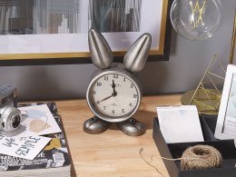 Zegar stojący w kształcie królika srebrny THUSIS Lumarko!