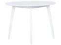 Zestaw do jadalni stół i 4 krzesła biały ROXBY Lumarko!