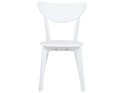 Zestaw do jadalni stół i 4 krzesła biały ROXBY Lumarko!