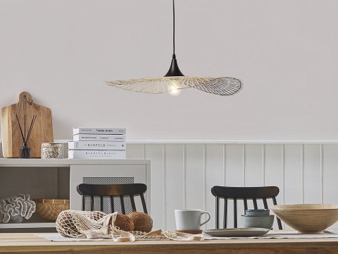 Lampa wisząca bambusowa 60 cm jasne drewno FLOYD