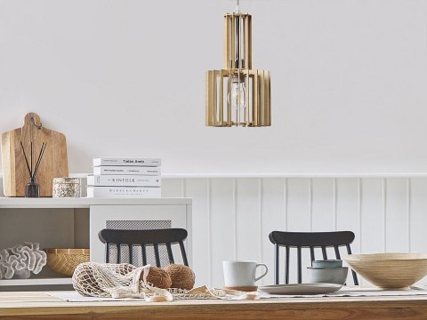 Lampa wisząca jasne drewno NIARI