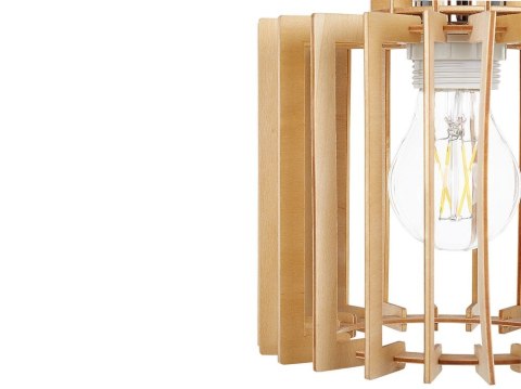 Lampa wisząca jasne drewno NIARI