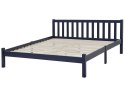 Łóżko drewniane 140 x 200 niebieskie FLORAC Lumarko!
