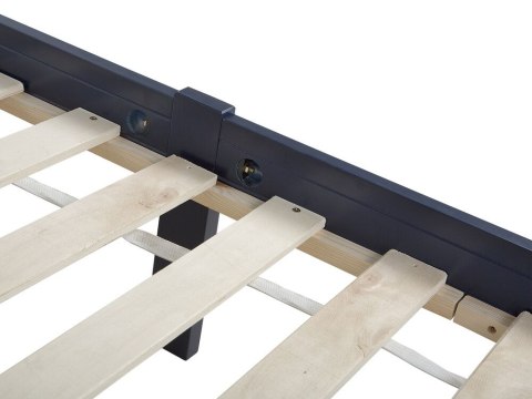 Łóżko drewniane 140 x 200 niebieskie FLORAC