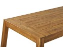 Stół ogrodowy akacjowy 210 x 90 cm jasne drewno LIVORNO Lumarko!