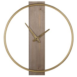 Zegar ścienny ø 47 cm jasne drewno ze złotym CASITAS Lumarko!