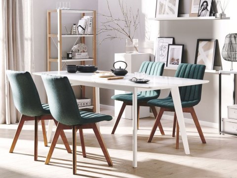 Zestaw 2 krzeseł do jadalni zielony CALGARY