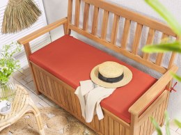 Poduszka na ławkę ogrodową 45 x 108 cm czerwona SOVANA Lumarko!