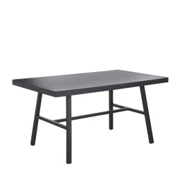 Stół ogrodowy metalowy 150 x 90 cm czarny CANETTO Lumarko!
