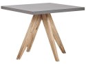 Zestaw ogrodowy kwadratowy stół i 4 stołki szary OLBIA/TARANTO Lumarko!
