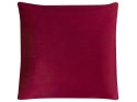 2 welurowe poduszki dekoracyjne w geometryczny wzór 45 x 45 cm czerwone PINUS Lumarko!