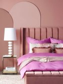 Komplet pościeli bawełnianej satynowej 220 x 240 cm różowy HARMONRIDGE Lumarko!