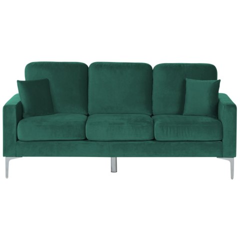 Sofa 3-osobowa welurowa zielona GAVLE Lumarko!