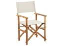 Zestaw 2 krzeseł ogrodowych akacjowy jasne drewno z białym CINE Lumarko!