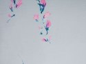 Komplet pościeli bawełnianej satynowej w kwiaty 240 x 220 cm niebieski EVERGREEN Lumarko!