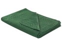 Komplet narzuta z poduszkami tłoczony 140 x 210 cm zielony BABAK Lumarko!