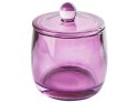 4-częściowy zestaw akcesoriów łazienkowych szklany fioletowy ROANA Lumarko!